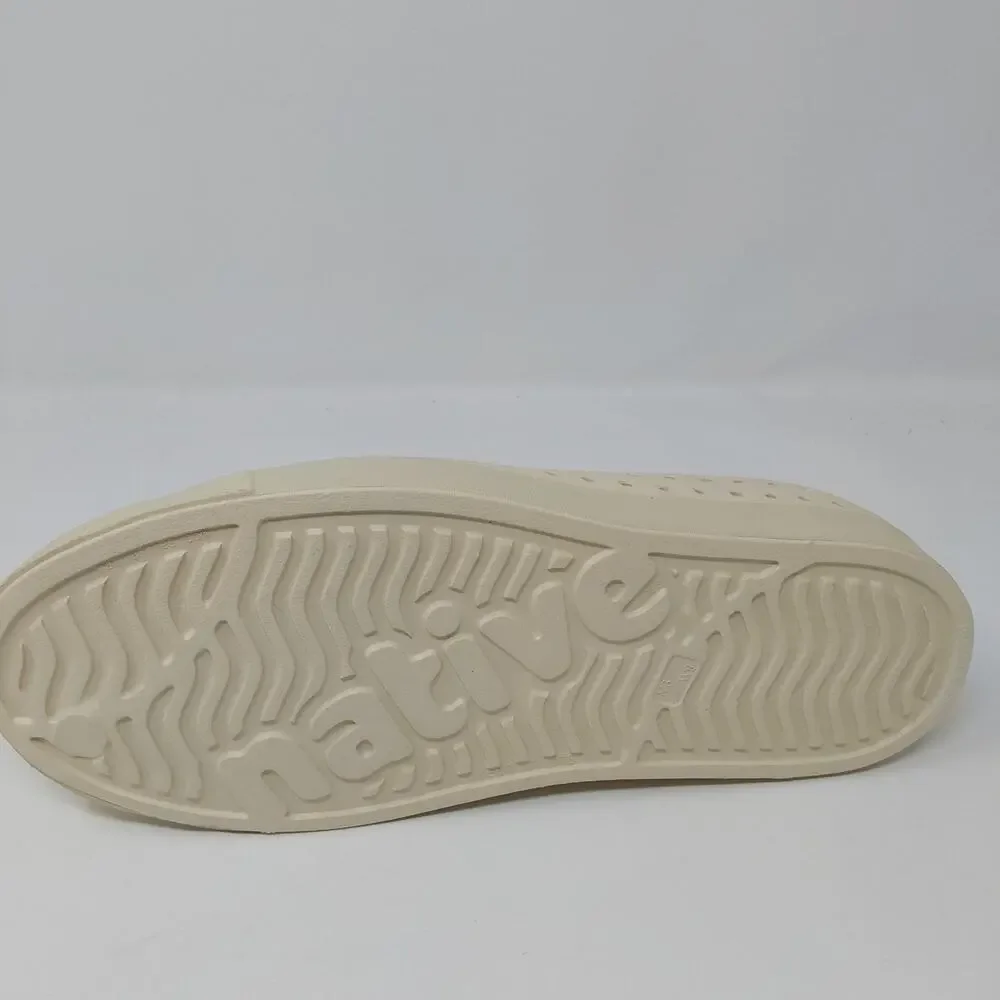 Native Shoes Jefferson Bone White Slip On Water Shoes Men's 6 Women's 8 NWB
